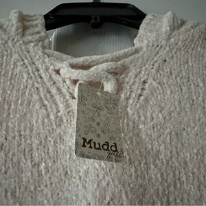 Chenille Hooded Sweater Cream MUDD Juniors PLUS NWT